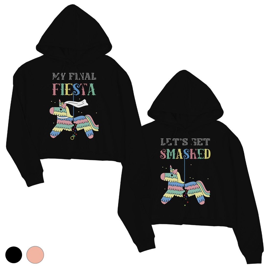 Final Fiesta Smashed Pinata BFF Matching Sweatshirts Gift Witty Fun Black