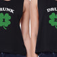 Drunk1 Drunk2 Womens Black Crop Top Bff Marching Shirts St Patricks - 365 In Love