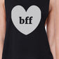 Bff Hearts BFF Matching Black Crop Tops