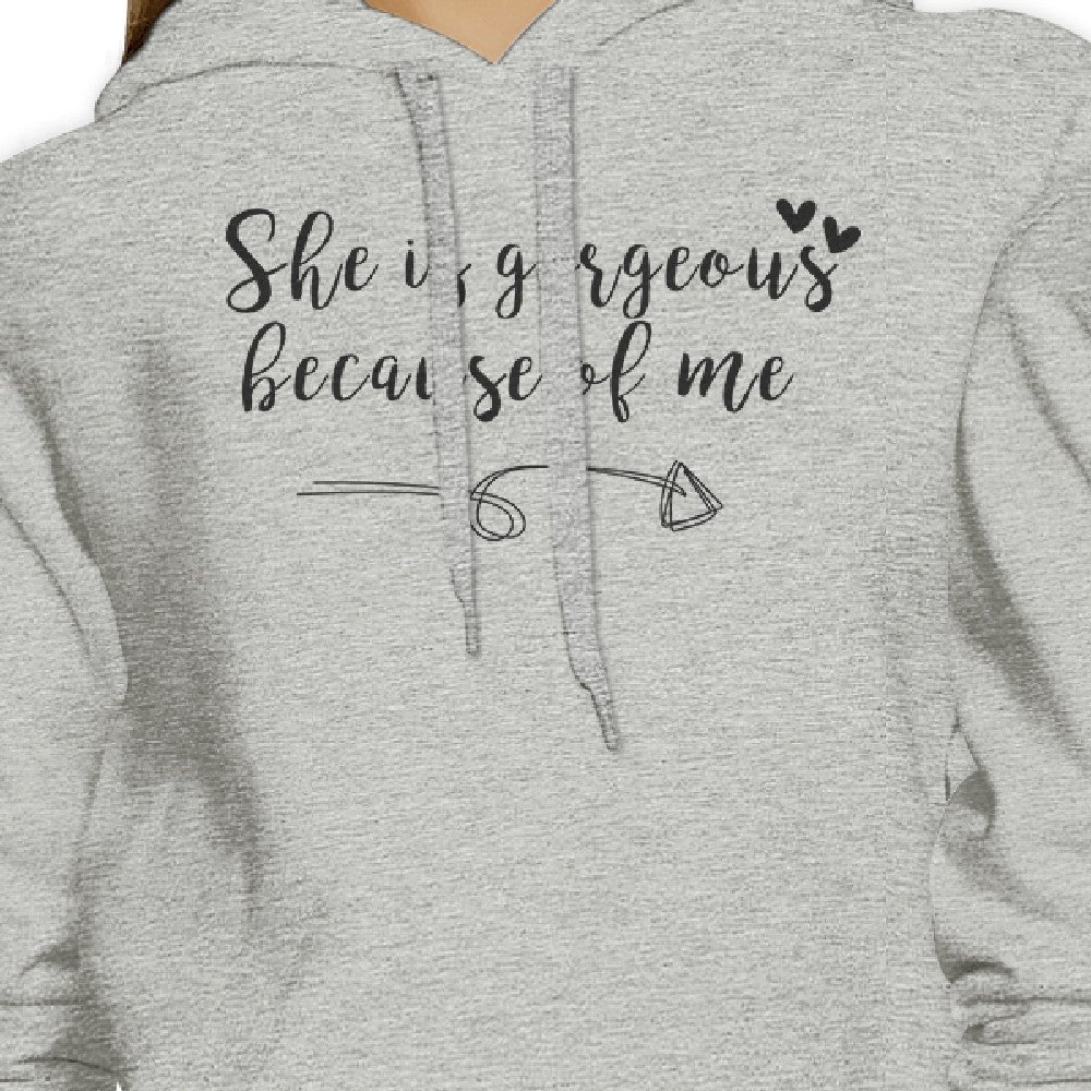 She Is Gorgeous Grey Cute Couple Hoodie Funny Mothers Day Gifts - 365 In Love