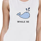 Whale Be Friend Forever BFF Matching White Summer Muscle Tops White