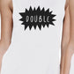 Double Trouble BFF Matching White Muscle Tops