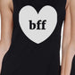Bff Hearts BFF Matching Black Muscle Tops