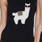 Llamas With Sunglasses BFF Matching Black Muscle Tops