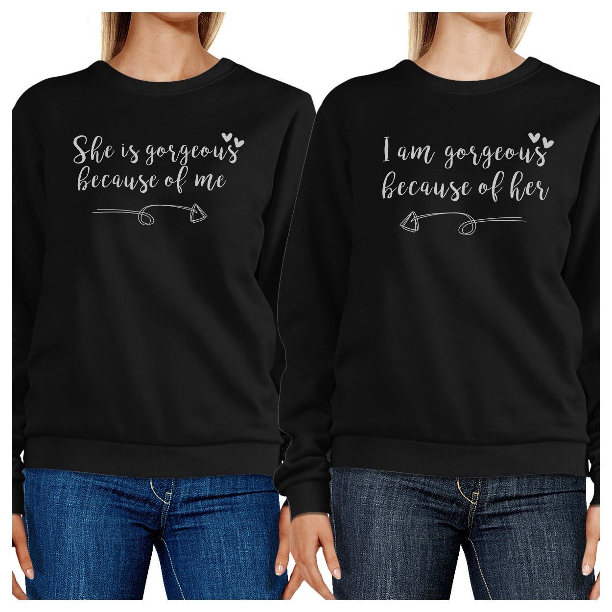 She Is Gorgeous Black Cute Matching Sweatshirts For Mothers Day - 365 In Love