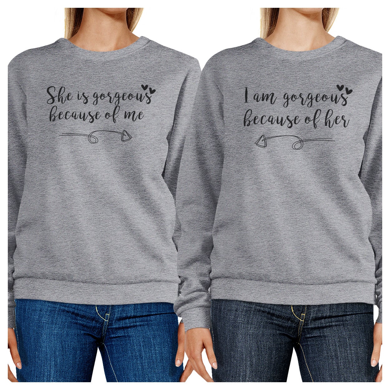 She Is Gorgeous Grey Funny Graphic Sweatshirts Mothers Day Gifts - 365 In Love