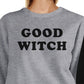 Good Witch Bad Witch BFF Matching Grey and Black Sweatshirts