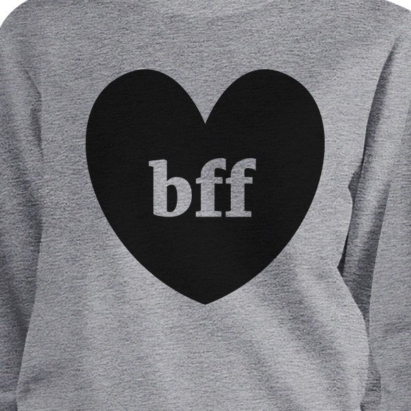 Bff Hearts BFF Matching Grey Sweatshirts