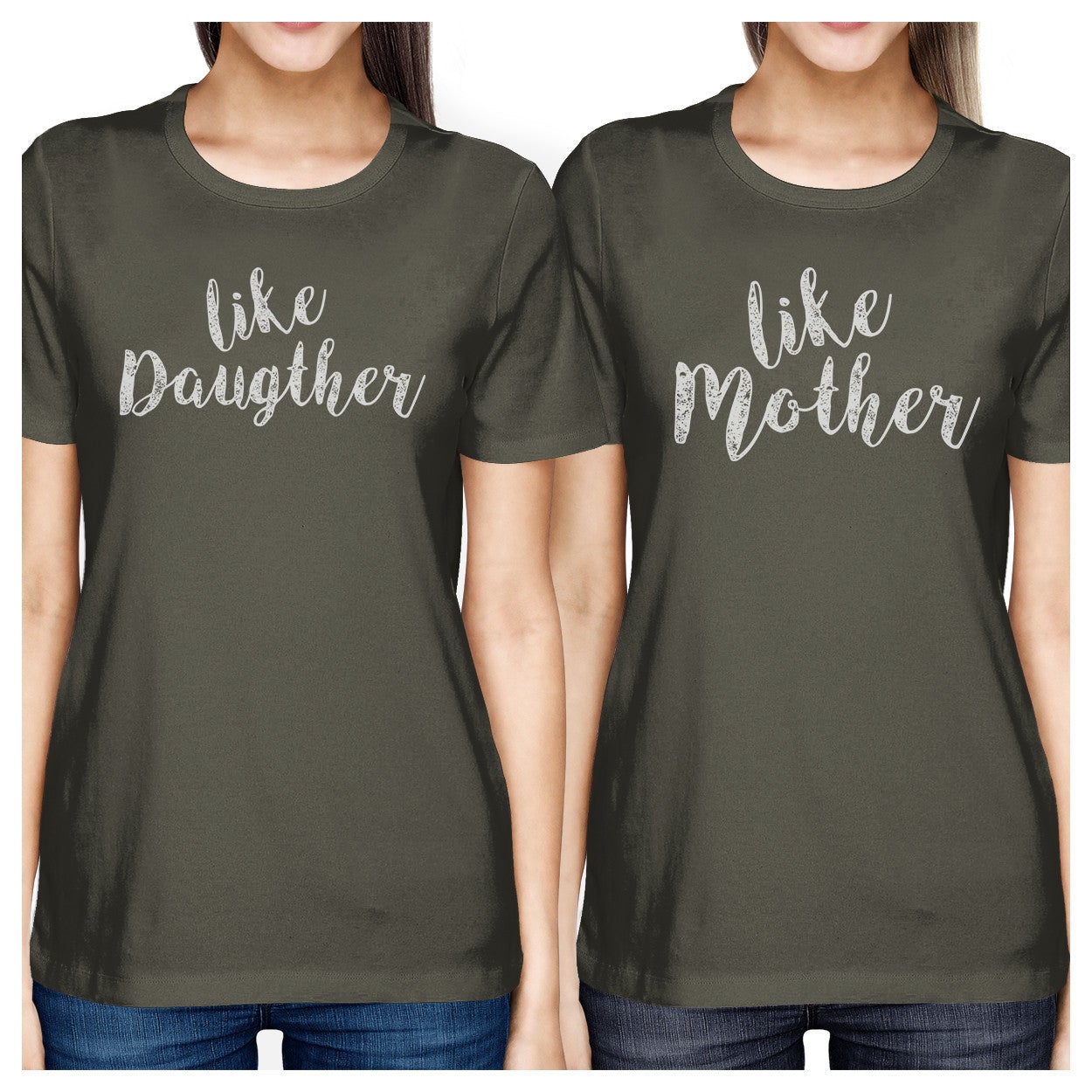 Like Daughter Like Mother Dark Grey Womens Matching Graphic T-Shirt - 365 In Love