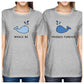 Whale Be Friend Forever Best Friend Matching Grey Cute Graphic Tee