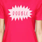 Double Trouble BFF Matching Hot Pink Shirts