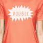 Double Trouble BFF Matching Peach Shirts