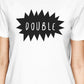 Double Trouble BFF Matching White Shirts
