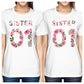 Sister 01 BFF Matching White Shirts