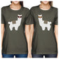 Llamas With Sunglasses BFF Matching Dark Grey Shirts