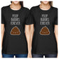 Poop Buddies BFF Matching Black Shirts