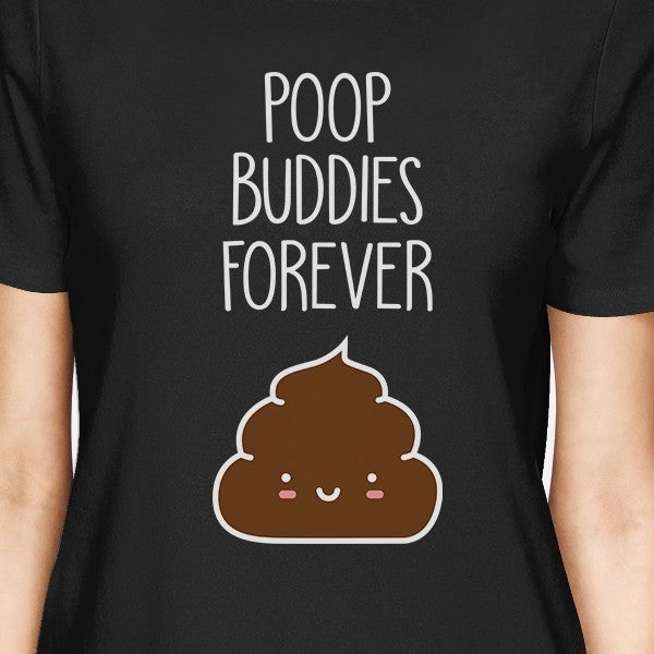 Poop Buddies BFF Matching Black Shirts