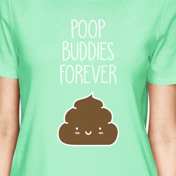 Poop Buddies BFF Matching Mint Shirts
