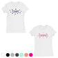 Stars And Stripes BFF Matching Shirts Womens White Friendaversary