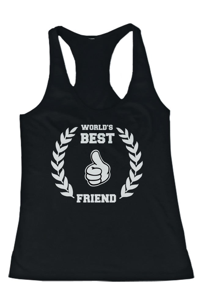 World'S Best Friend Graphic Design Printed Bff Matching Tank Tops - 365 In Love