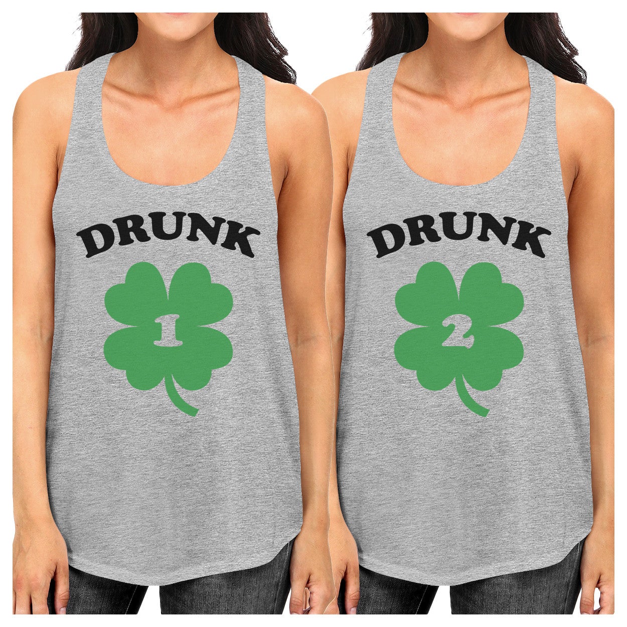 Drunk1 Drunk2 Best Friend Matching Tanks Gifts For St Patricks Day - 365 In Love