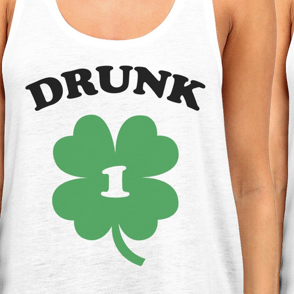 Drunk1 Drunk 2 Cute Bff Matching Tank Tops Pullover Funny Gift Idea - 365 In Love