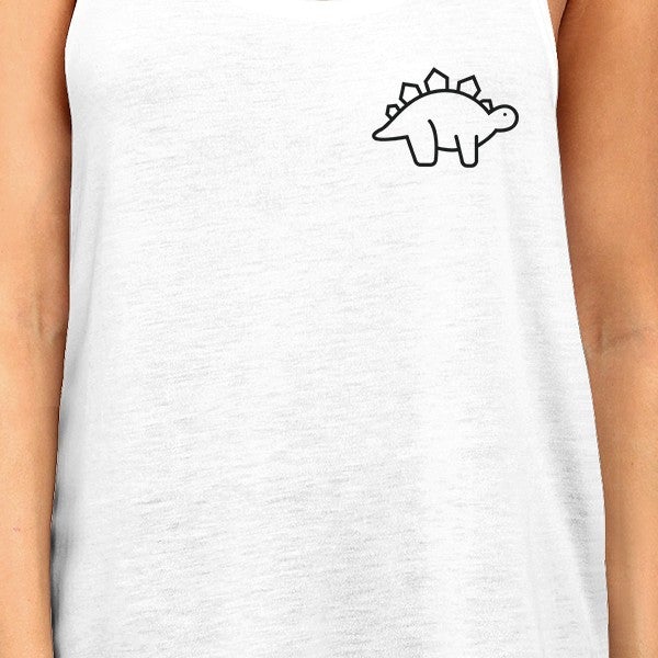 Dinosaurs BFF Matching White Tank Tops