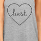 Best Babes BFF Matching Grey Tank Tops