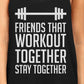 Friends That Workout Together BFF Matching Black Tank Tops