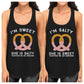 Sweet And Salty BFF Matching Black Tank Tops