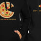 I Like You More Than Pizza Couple Hoodies Valentines Day Gift Idea Black