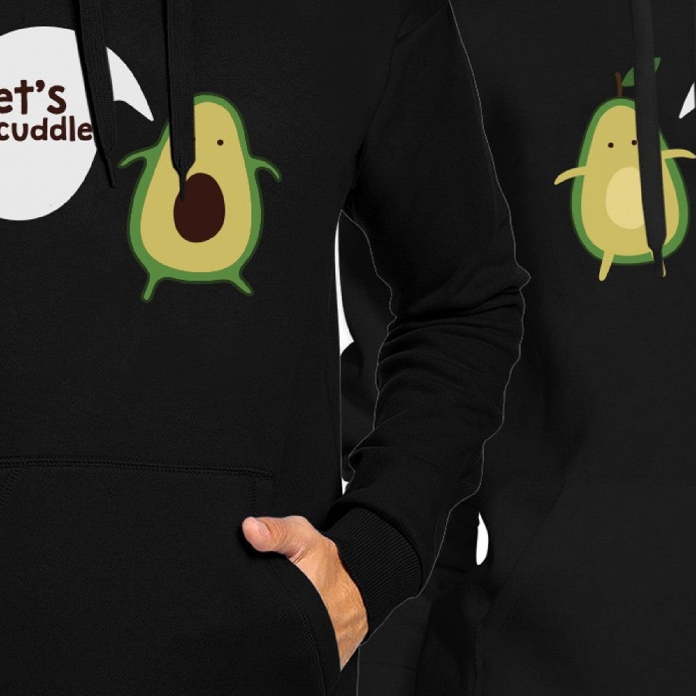 Let's Avocuddle Couple Hoodies His And Hers Matching Holiday Gifts Black