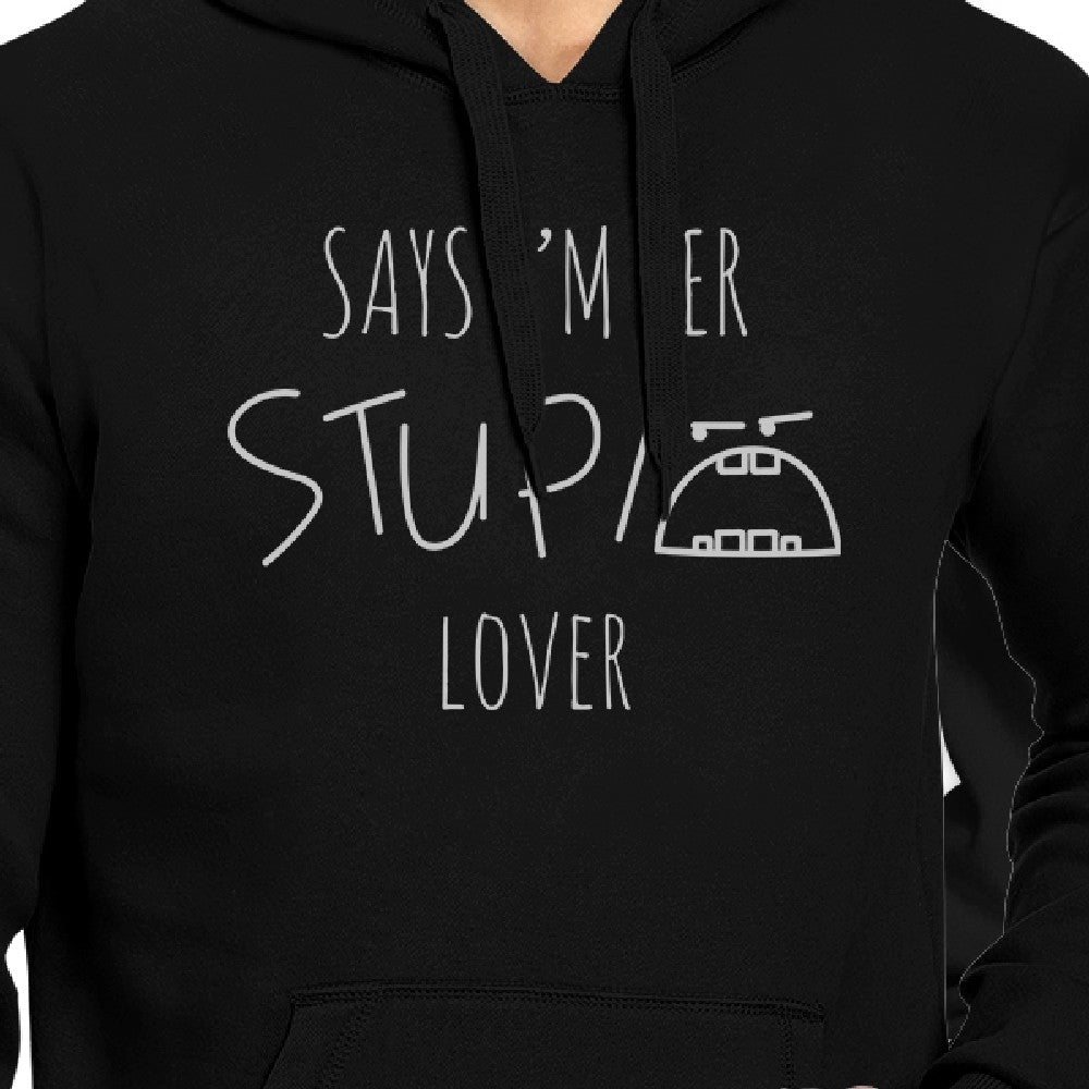 Her Stupid Lover And My Stupid Lover Matching Couple Black Hoodie