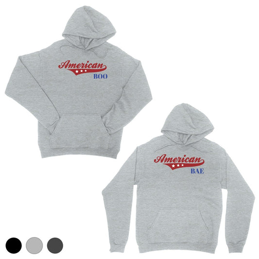 American Boo Bae Cool Grey Matching Hoodies Pullover For Boyfriend Gray