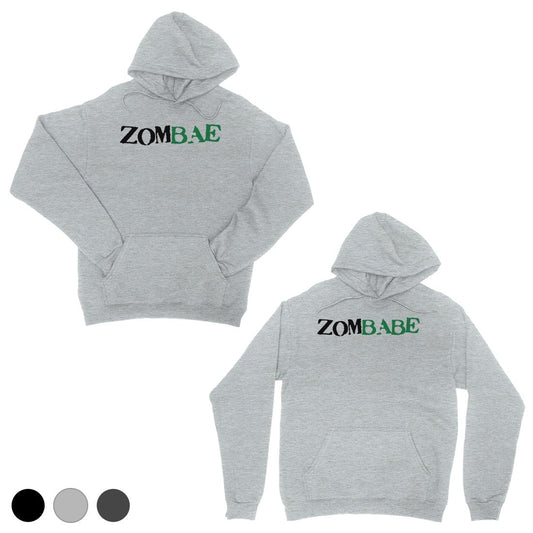 Zombae And Zombabe Matching Hoodies Pullover Gray