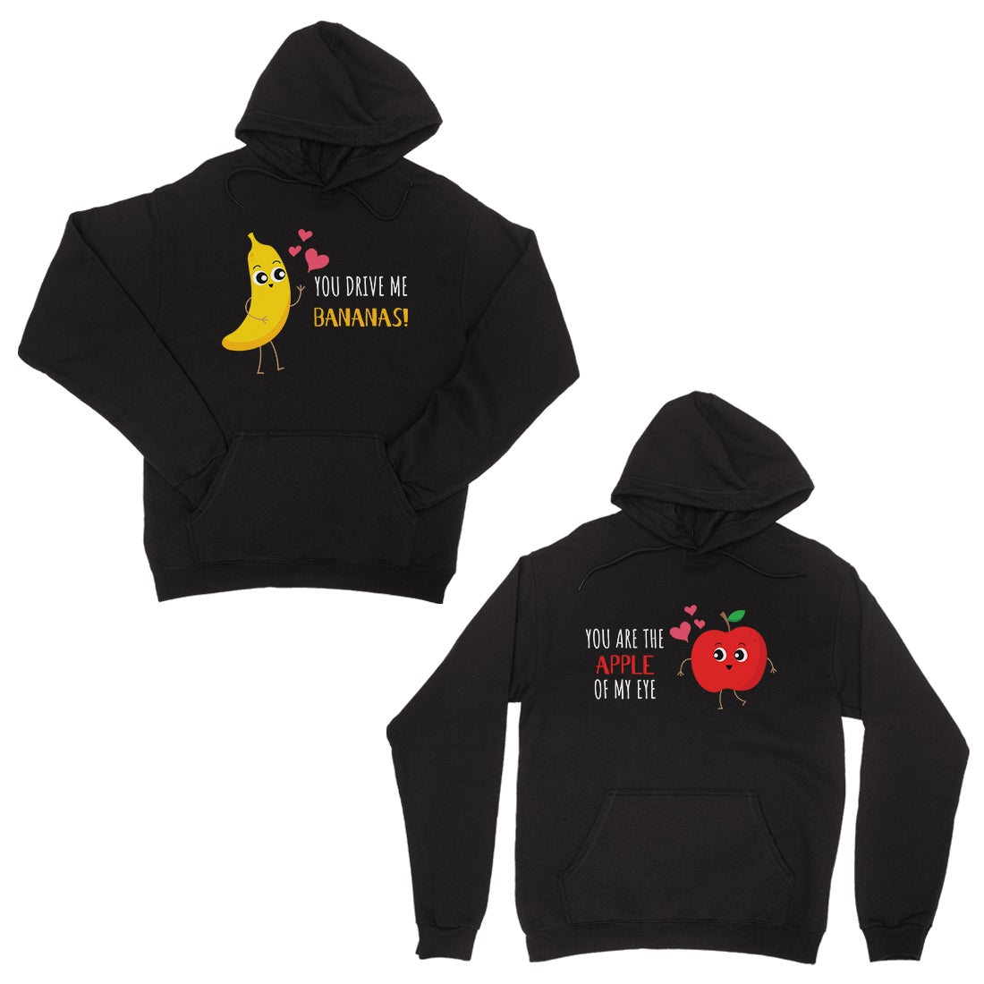 Drive Me Bananas Black Matching Hoodies Pullover Anniversary Gift