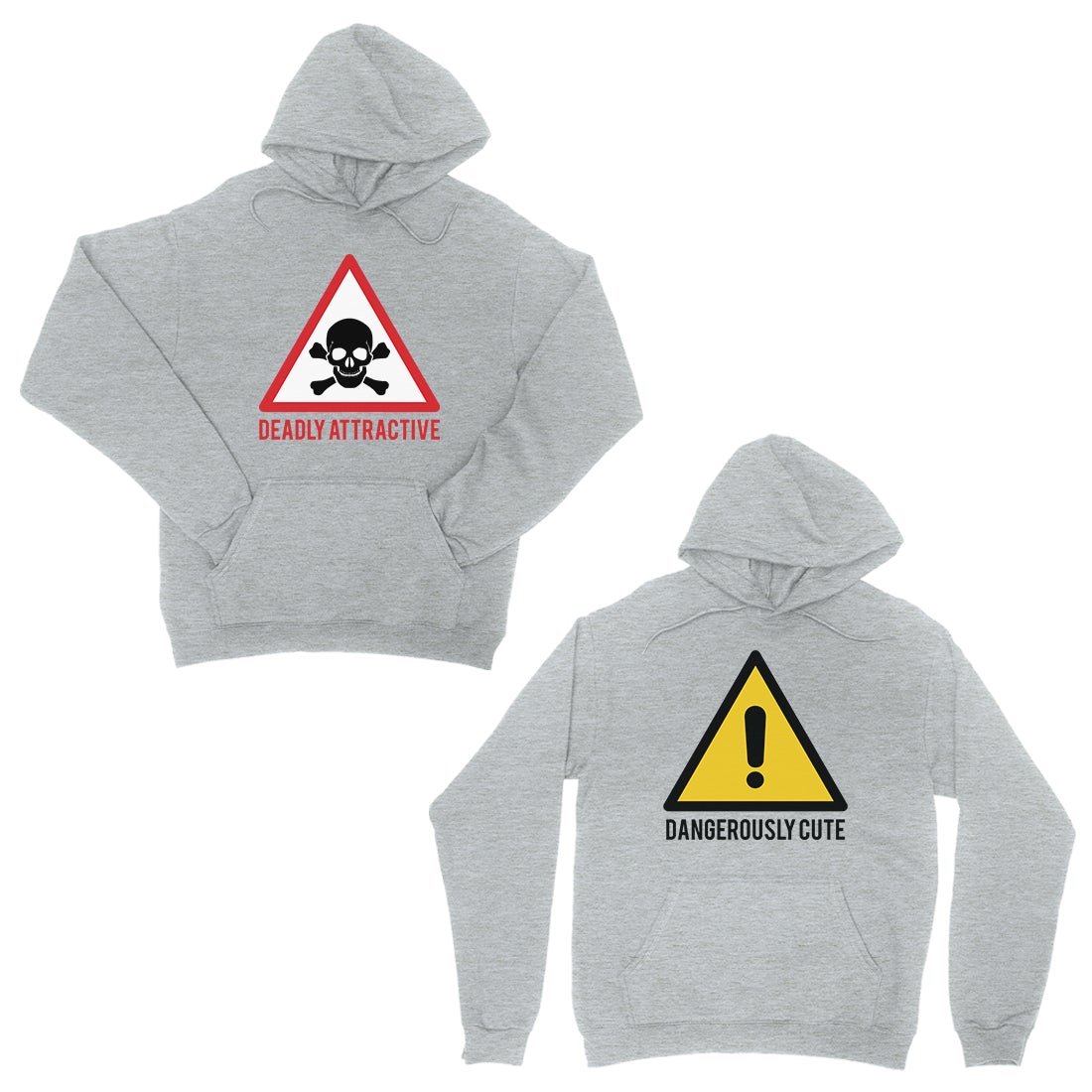 Attractive & Cute Grey Matching Hoodies Cute Valentine's Day Gift