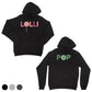 LolliPop Black Matching Hoodies Pullover For Grandma Grandpa Gifts
