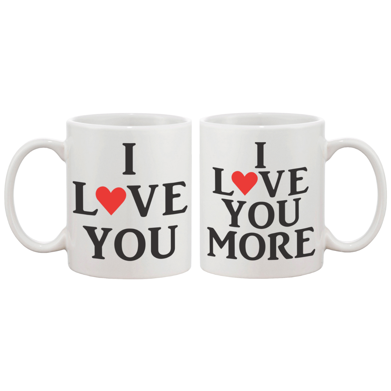 I Love You Couple Matching Coffee Mug -His and Hers Matching Coffee Mug Cup White