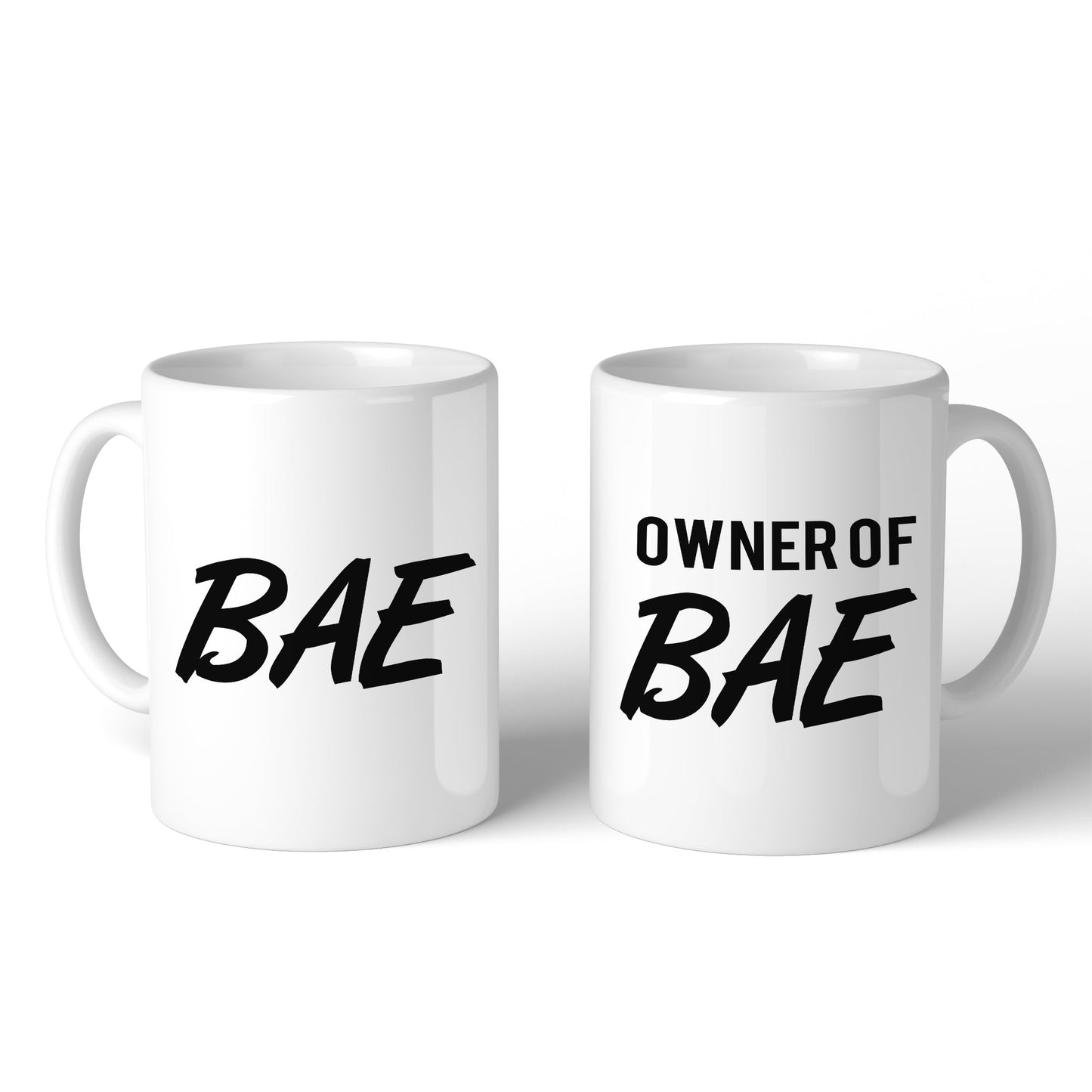 Bae And Owner Of Bae Matching Couple White Mugs
