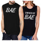 Bae And Owner Of Bae Matching Couple Black Muscle Top Black
