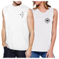Bow And Arrow To Heart Target Matching Couple White Muscle Top