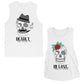Deadly In Love Couples Muscle Tank Tops White