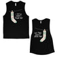 Socks Great Pair Matching Muscle Tank Tops Cute Valentines Day Gift Black