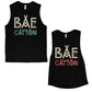 BAEcation Vacation Matching Muscle Tank Tops Cute Newlywed Gift Black