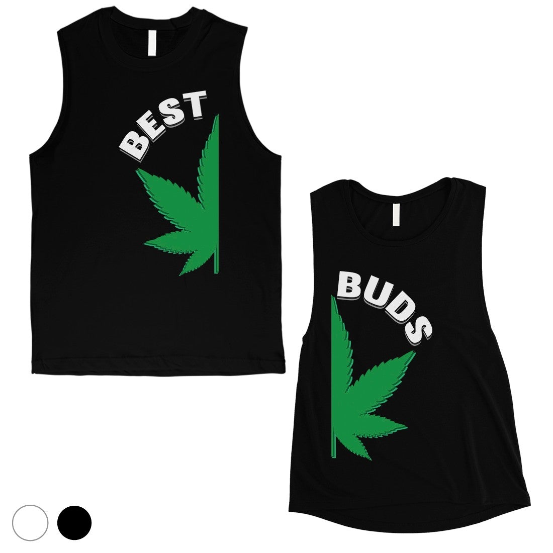 Best Buds Marijuana Matching Muscle Tank Tops Gag Anniversary Gift Black