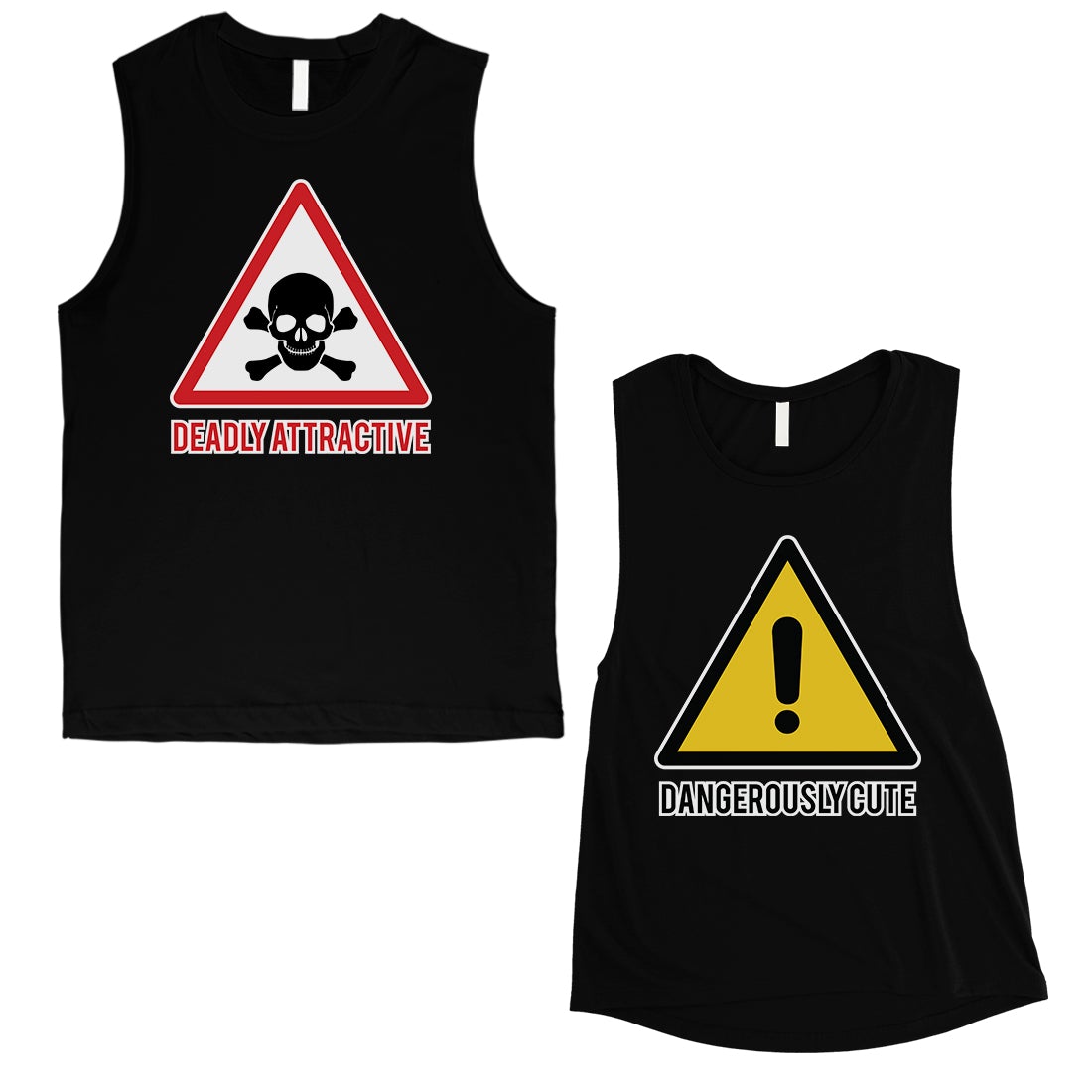 Attractive & Cute Matching Muscle Tank Tops Valentine's Day Gift Black