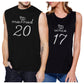 Married Since Custom Matching Couple Black Muscle Top