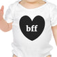 Bff Hearts Baby and Pet Matching White Shirts