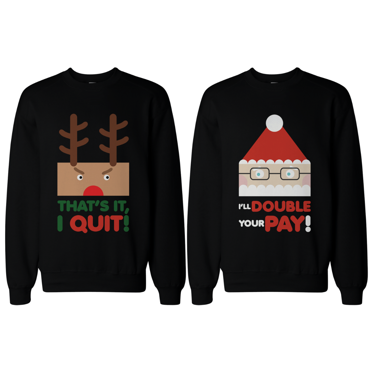 Rudolph And Santa X-Mas Sweater